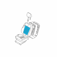 OEM Hyundai Heater-Front Seat Back Diagram - 88390-0W000