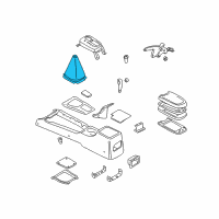 OEM 2002 Hyundai Elantra Boot Assembly-Shift Lever Diagram - 84640-2D000