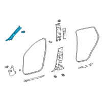 OEM 2017 Toyota RAV4 Windshield Pillar Trim Diagram - 62210-42080-C0