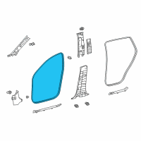 OEM 2013 Toyota RAV4 Surround Weatherstrip Diagram - 62311-0R050