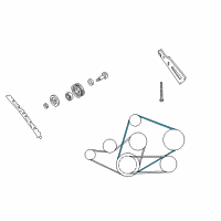 OEM Nissan Pathfinder Compressor Belt Diagram - 11920-0W002