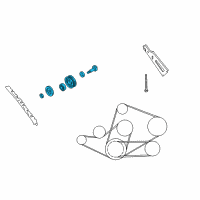 OEM 1997 Infiniti QX4 PULLEY IDLER Diagram - 11923-0W003