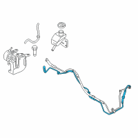 OEM 2011 Hyundai Equus Tube & Hose Assembly-Return Diagram - 57560-3M810