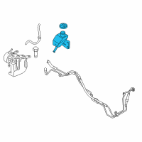 OEM 2012 Hyundai Genesis Remote Reservoir Assembly-Ehps Diagram - 57421-3M000