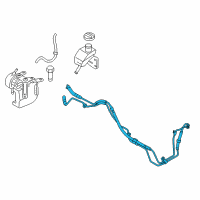 OEM 2010 Hyundai Genesis Hose Assembly-Power Steering Oil Pressure Diagram - 57510-3M810