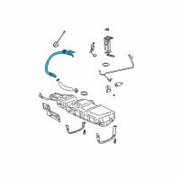 OEM 2002 Pontiac Aztek Filler Pipe Diagram - 10337471