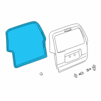 OEM 2006 Toyota 4Runner Gate Weatherstrip Diagram - 67881-35040