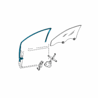 OEM 2004 Lincoln LS Run Channel Diagram - 6W4Z-54214A90-AA