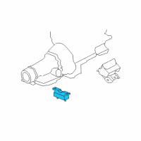 OEM Cadillac Transmission Mount Diagram - 15840278