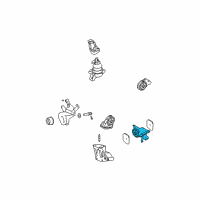 OEM 2004 Hyundai Santa Fe Insulator-Transmission Mounting Diagram - 21832-26800