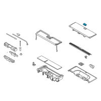 OEM Lincoln Navigator Rear Cover Handle Diagram - 7L1Z-40116A76-AC