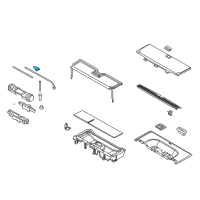 OEM 2004 Lincoln Navigator Utility Tray Retainer Diagram - -W708626-S437