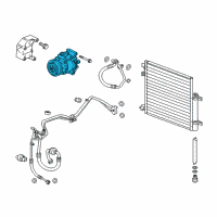 OEM 2013 Chevrolet Spark Compressor Diagram - 95371557