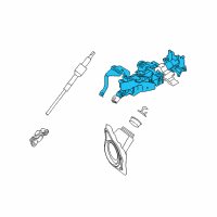 OEM 2015 Infiniti Q60 Column Assy-Steering, Upper Diagram - 48810-1NF1A