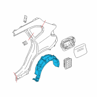 OEM 2018 BMW X1 Cover, Wheel Housing, Rear Left Diagram - 51-71-7-346-041