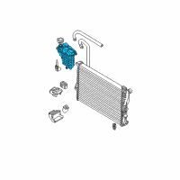 OEM 2002 BMW Z8 Coolant Expansion Tank Diagram - 17-11-2-229-114