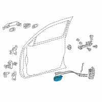 OEM 2013 Toyota Camry Handle, Inside Diagram - 69206-06150-C0