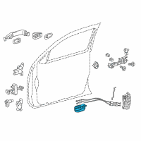 OEM Toyota Tacoma Handle, Inside Diagram - 69206-06150-C0