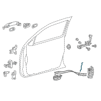 OEM 2019 Toyota Tacoma Lock Rod Diagram - 69312-04040