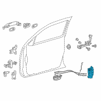 OEM 2015 Toyota Avalon Lock Motor Diagram - 69040-07020