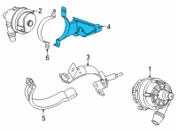 OEM 2022 BMW M4 BRACKET FOR AUXILIARY WATER Diagram - 11-51-8-091-544