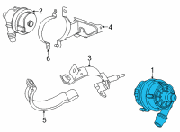 OEM 2022 BMW 530e AUXILIARY WATER PUMP Diagram - 11-51-5-A30-246
