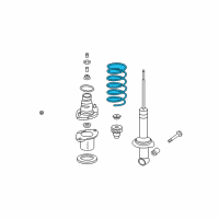 OEM Honda CR-V Spring, Rear Diagram - 52441-SWA-A11