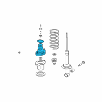 OEM 2008 Honda CR-V Base, Rear Shock Absorber Mounting Diagram - 52675-SXS-A02