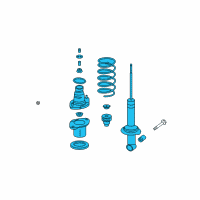 OEM 2011 Honda CR-V Shock Absorber Assembly, Right Rear Diagram - 52610-SWA-A41