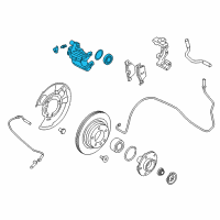 OEM BMW 228i Brake Caliper Left Diagram - 34-21-6-850-857