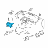 OEM Chevrolet Equinox Cluster Bezel Diagram - 84795524