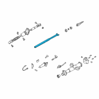 OEM Cadillac Escalade EXT Steering Shaft Assembly Diagram - 26090770