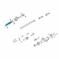 OEM GMC Sierra 3500 Classic Steering Gear Coupling Shaft Assembly Diagram - 25958109