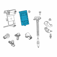 OEM 2015 Jeep Cherokee Electrical Powertrain Control Module Diagram - 5150843AC