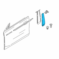 OEM 2019 BMW 640i xDrive Gran Turismo Finisher B-Pillar, Outer Left Diagram - 51-33-7-392-381