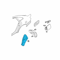 OEM 2007 Hyundai Azera Rear Wheel Front Piece Guard, Left Diagram - 86823-3L000