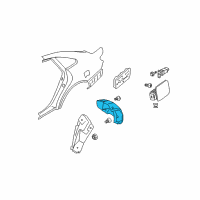 OEM Hyundai Azera Rear Wheel Guard Assembly, Left Diagram - 86821-3L000