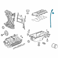 OEM Cadillac Dipstick Diagram - 55574245