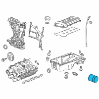 OEM 2016 Cadillac ELR Oil Filter Diagram - 55352643