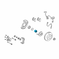 OEM 2012 Lexus RX450h Front Axle Hub Bearing Diagram - 90369-A0002