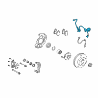 OEM 2012 Toyota Highlander ABS Sensor Wire Diagram - 89542-48040