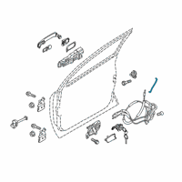 OEM 2020 Nissan Kicks Rod-Key Lock, LH Diagram - 80515-5RB0A