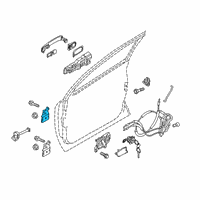 OEM 2021 Nissan Versa Hinge Assy-Front Door, Lower RH Diagram - 82420-5RB0A