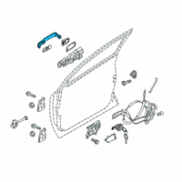 OEM 2020 Nissan Kicks Grip-Outside Handle, Rh Diagram - 80640-5EF3B