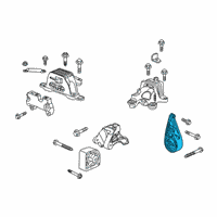 OEM 2021 Cadillac XT4 Front Transmission Mount Diagram - 23272799