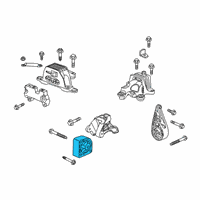 OEM 2020 Cadillac XT4 Rear Transmission Mount Diagram - 23396536