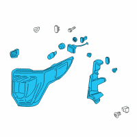 OEM 2018 Ford Explorer Tail Lamp Assembly Diagram - FB5Z-13405-A