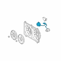 OEM Lexus LS460 Motor, Cooling Fan Diagram - 16363-38080