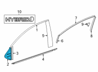 OEM 2021 Toyota Sienna Corner Molding Diagram - 60117-08010