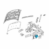 OEM Ford Explorer Latch Diagram - 4L2Z-16700-AA